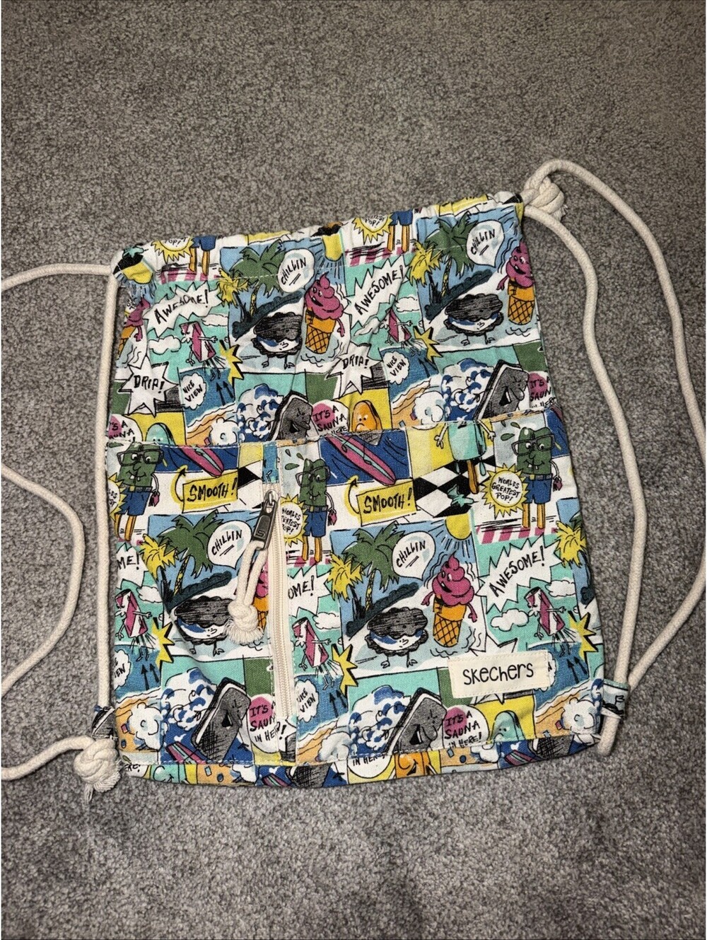 Skechers Dune Carrysack Ice Cream Theme OS Drawstring (D5)